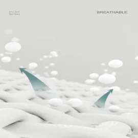 Image of a yoga mat designed for breathability, ensuring a comfortable workout.