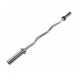 1.2m Curl Bar Silver 500LB Olympic Barbell