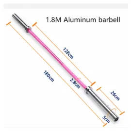 1.8m Aluminum Pink Olympic Barbell03