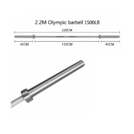 2.2m 1500LB 20KG Olympic Barbel size