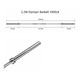 Olympic Barbel 2.2m 1000LB 20K Bearing