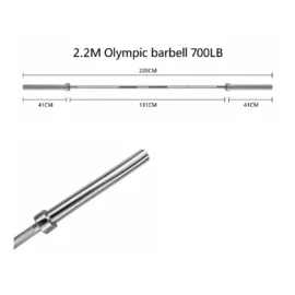 Olympic Barbell 2.2m 700LB size