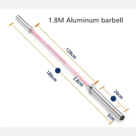 Olympic Barbell｜1.8m Aluminum Pink - Image 4