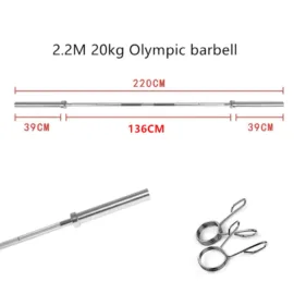 2.2m Olympic Barbell 300lb 20kg