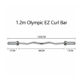 1.2m Olympic EZ Curl Bar02