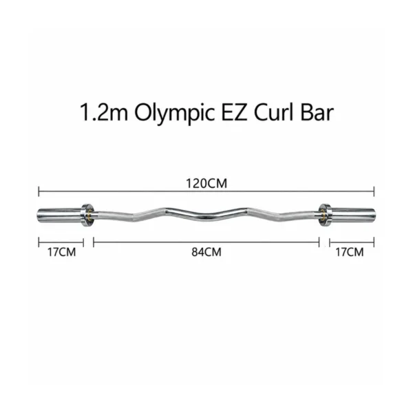 1.2m Olympic EZ Curl Bar02
