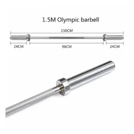 1.5m Silver Olympic Barbell_02