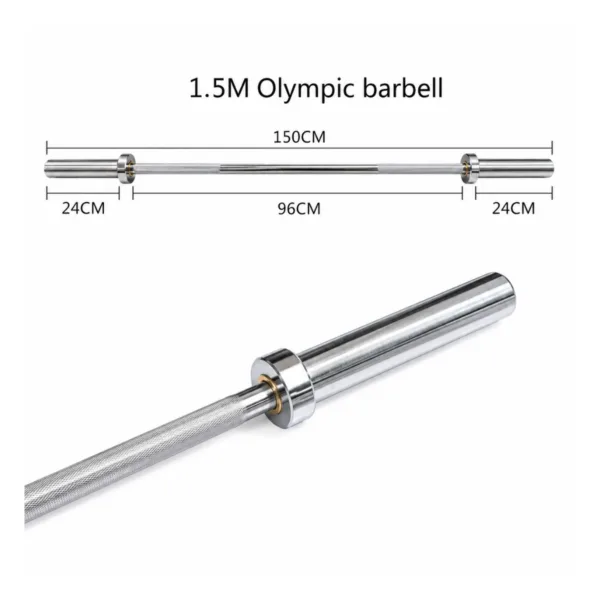 1.5m Silver Olympic Barbell_02