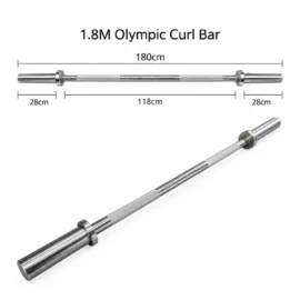 1.8m Silver Olympic Bar