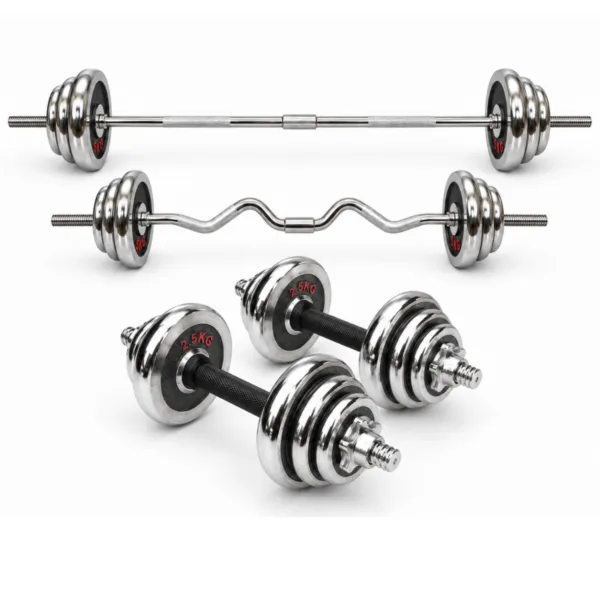 55KG Chrome Weight Set