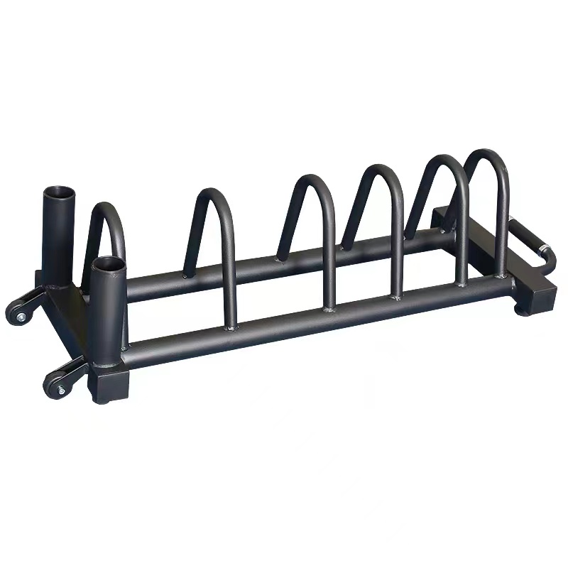 Weights rack with barbell holders