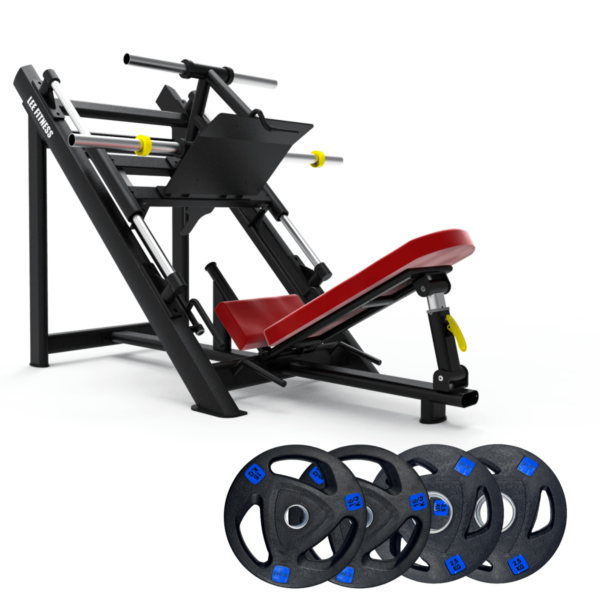 Leg Press Machine with 80 kg rubber weights