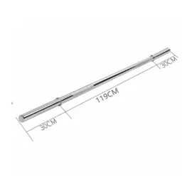 Standard Flat Barbell 1.8m Silver