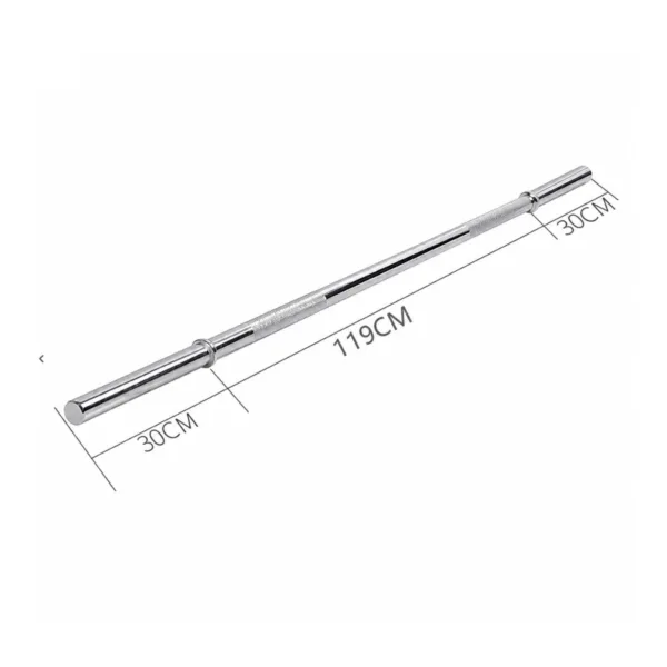 Standard Flat Barbell 1.8m Silver