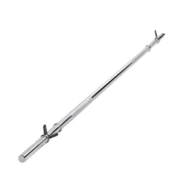 Heavy-Duty Standard Size Barbell, Steel Chrome Bar