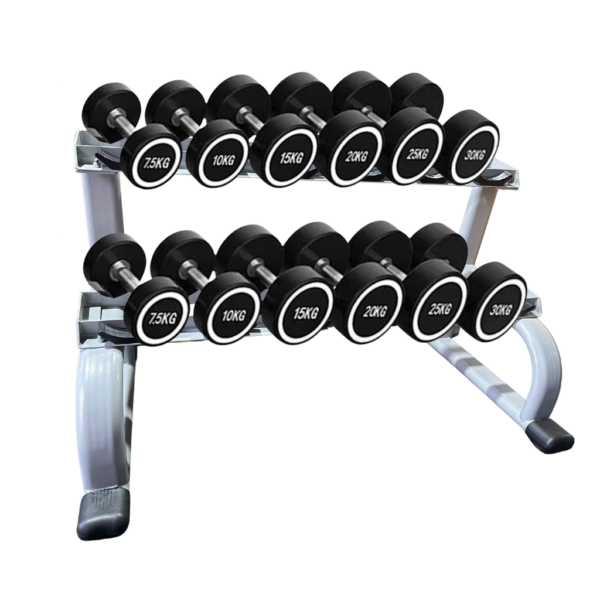commercial dumbbell rack 6 pairs