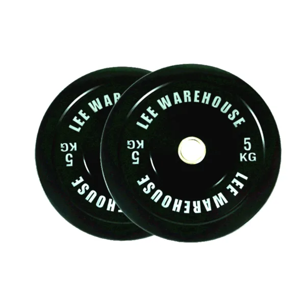 5kg Logo Bumper Plates, designed for durability and performance.