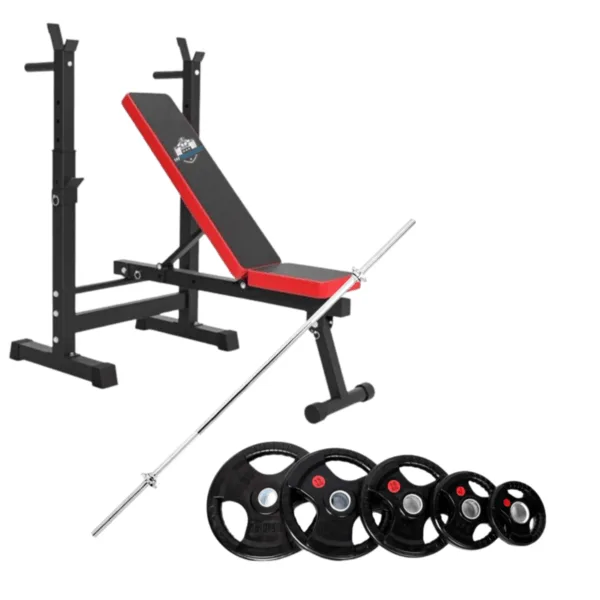 Bench with Barbell Set for a complete strength session.