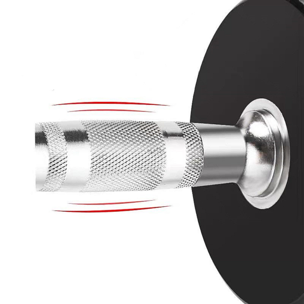 Round dumbbell handle - Silver