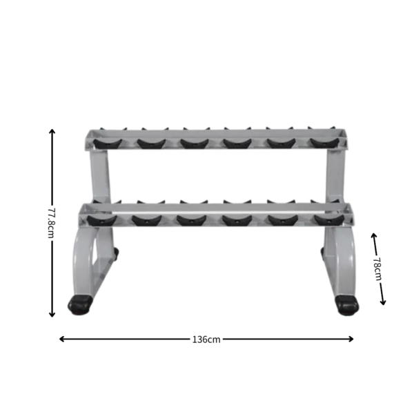 Commercial Dumbbells Set has various weights, making it ideal for general strength and weight training exercises.  