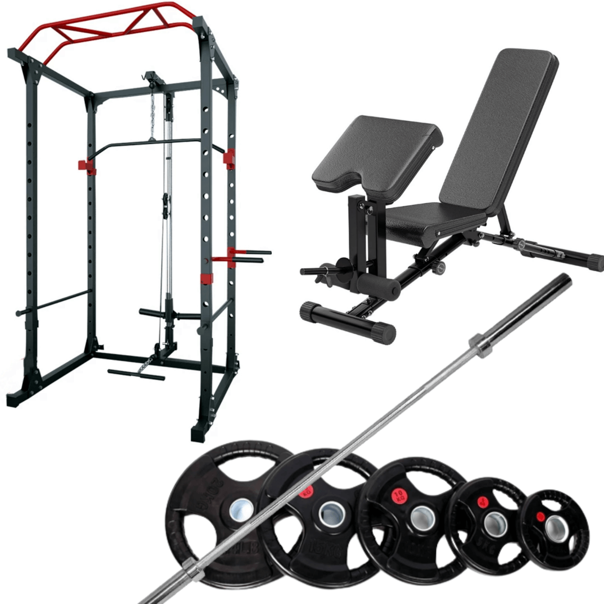 Power Cage|Home Gym Rack with Lat Pulldown Package
