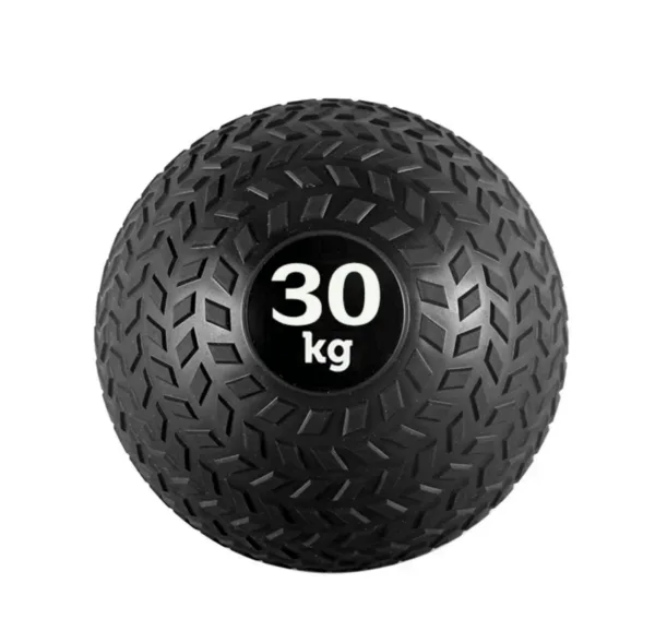 A 30kg slam ball with a tire design.