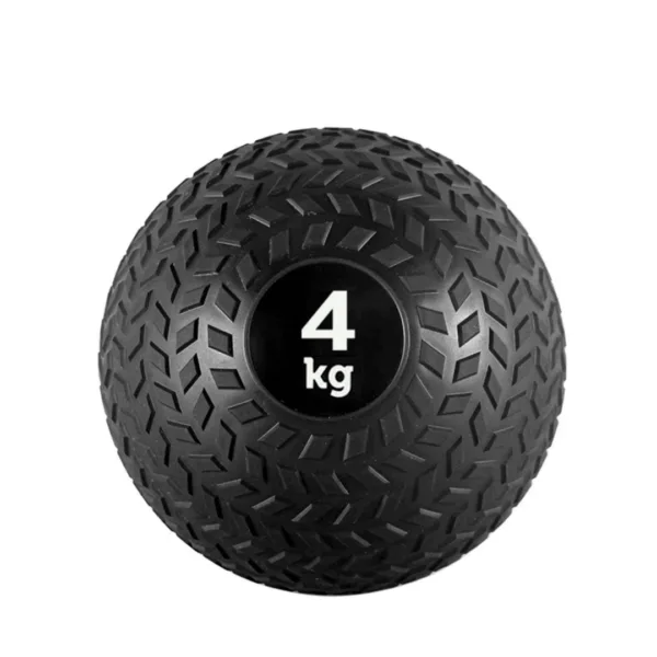 A 4kg slam ball with a tire design.