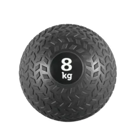 An 8kg slam ball with a tire design.
