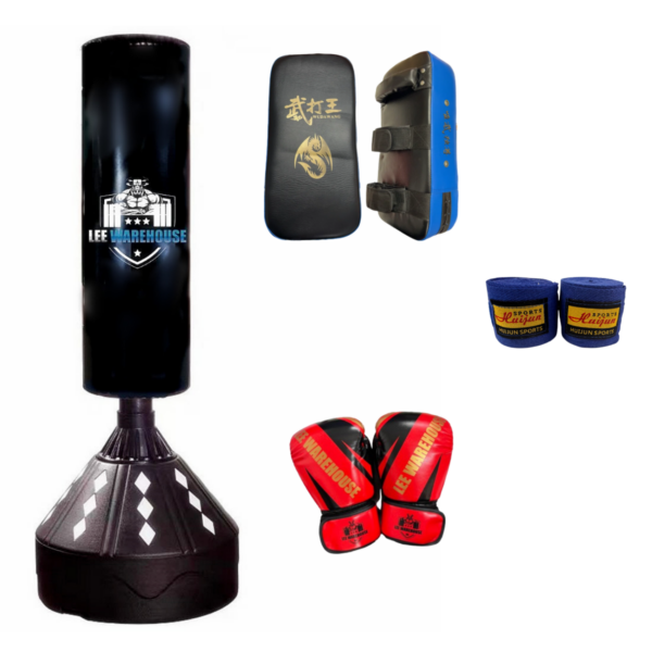 Boxing bag with free stand combo