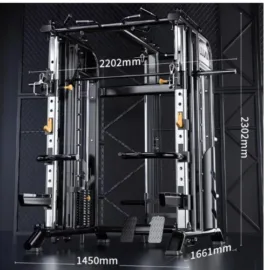 Smith Machine with 140KG Metal Weight Stacks | Half Commercial Quality - Image 2