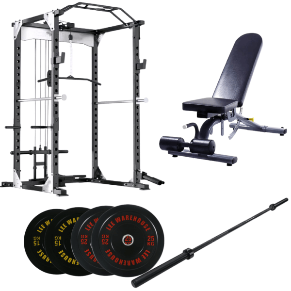 power cage with lat pull down set