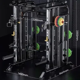 Smith Machine with 140KG Metal Weight Stacks | Half Commercial Quality - Image 3