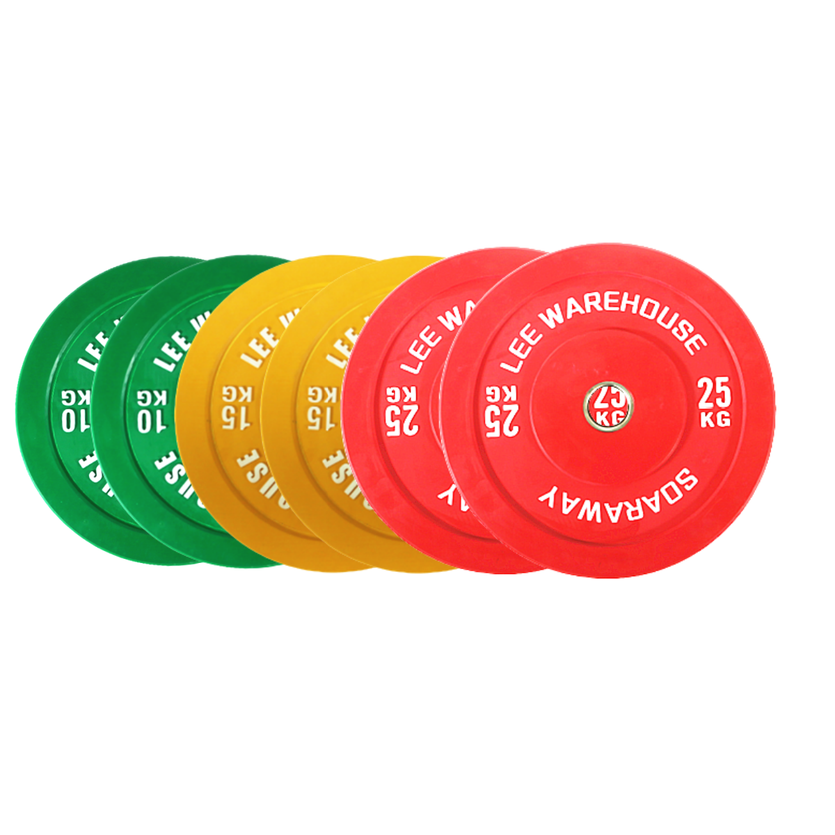 100kg bumper Weights colorful