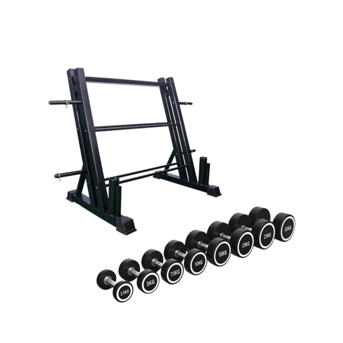 Round Dumbbells Set|2.5KG to 20KG with Stand