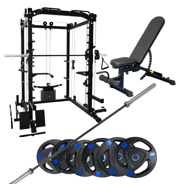 Smith Machine with 80KG Plates and Decline Bench