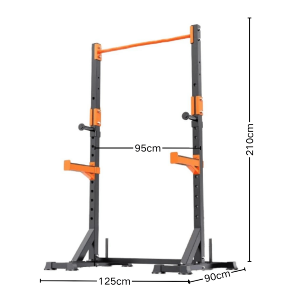 size of 02 squat rack display