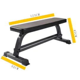 Squat Rack with Barbell Set and Flat Bench - Image 8