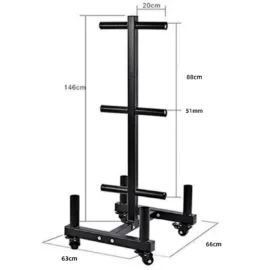 Bumper Weights Tree with Barbell Holders - Image 2