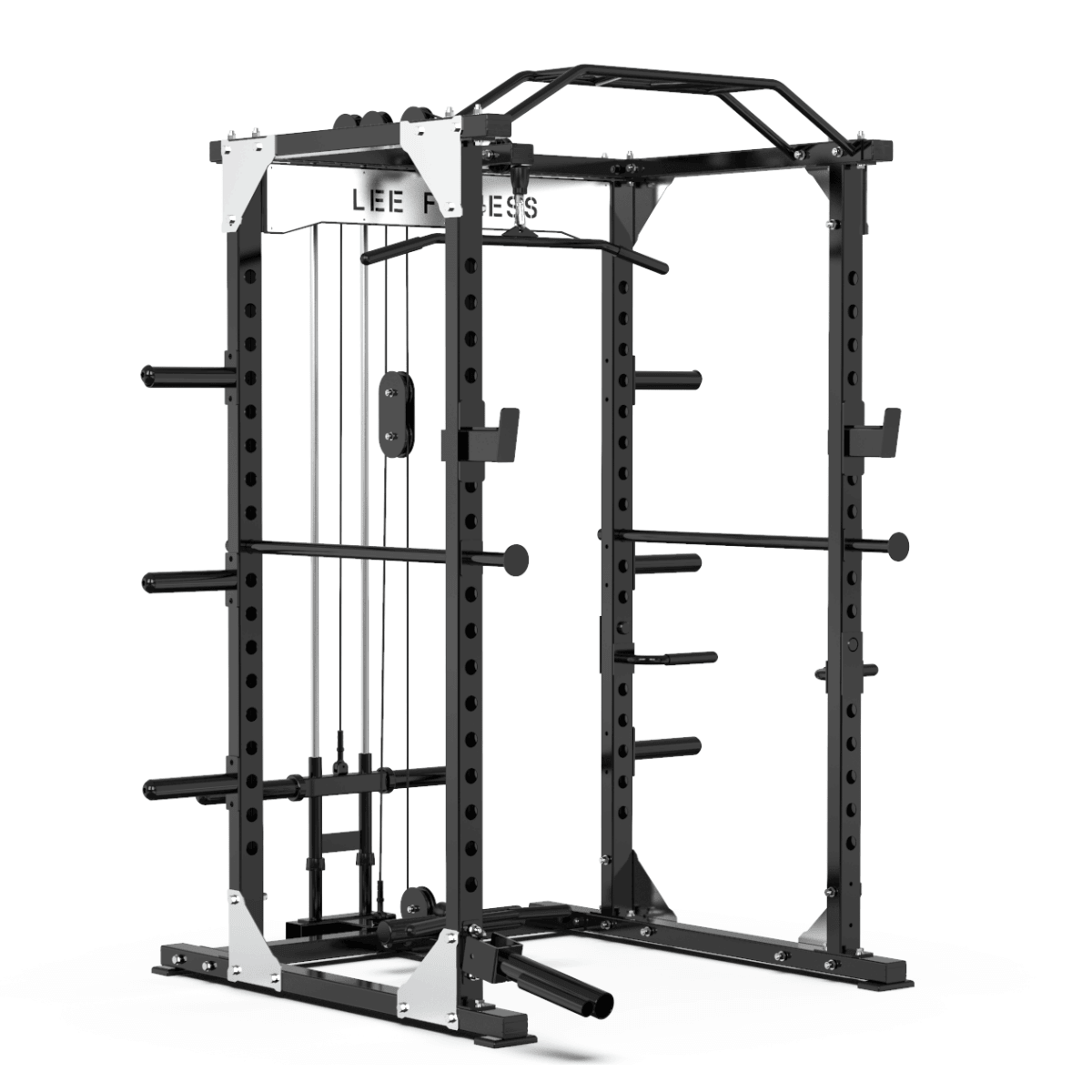 Commercial Power Cage with Lat Pulldown System
