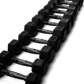 Hex Dumbbells Black Handle Premium