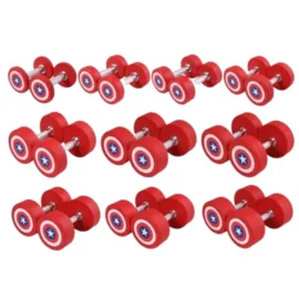 Round rubber dumbbells