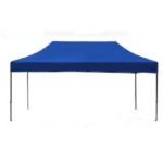 Black metal frame blue