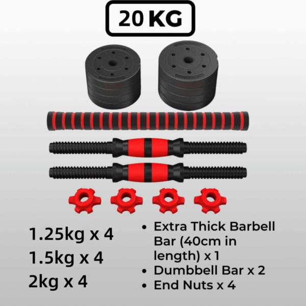 weights details of 20kg package