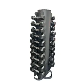 Dumbbell Set 1-10KG Hex Dumbbells with Stand - Image 1