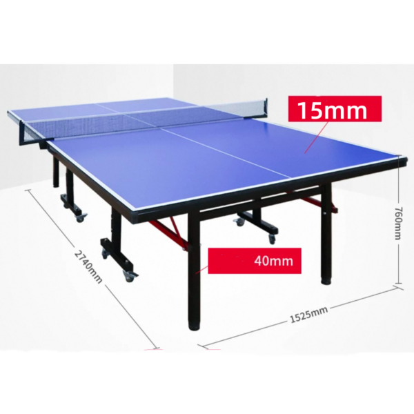 Size of table tennis