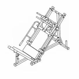 Leg Press Machine with 100KG Weights - Image 2