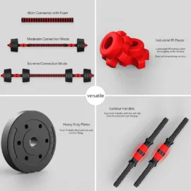 50KG Adjustable Cement Dumbbells Set - Image 2