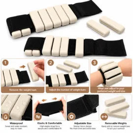 Adjustable Silicone Wrist & Ankle Weights | 4LB