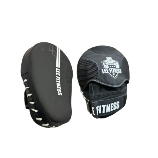 Lee Fitness curved focus pads for boxing and martial arts training.