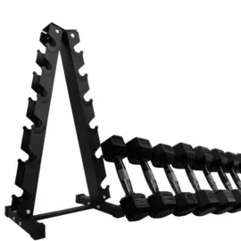 97KG Dumbbell Sets with 6 Pairs Dubbell Rack - Image 1